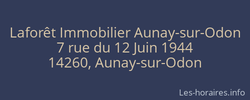 Laforêt Immobilier Aunay-sur-Odon