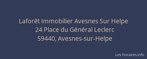 Laforêt Immobilier Avesnes Sur Helpe