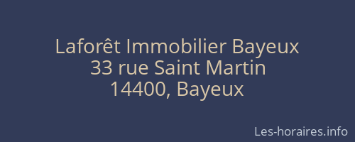Laforêt Immobilier Bayeux