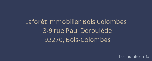 Laforêt Immobilier Bois Colombes