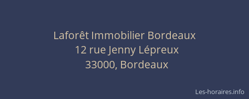 Laforêt Immobilier Bordeaux