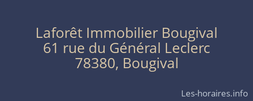 Laforêt Immobilier Bougival
