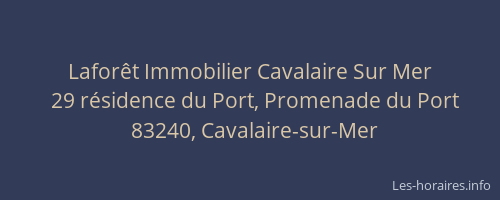 Laforêt Immobilier Cavalaire Sur Mer