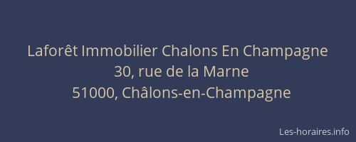 Laforêt Immobilier Chalons En Champagne