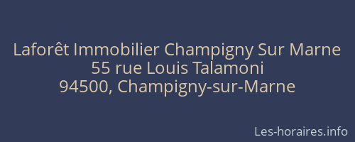 Laforêt Immobilier Champigny Sur Marne