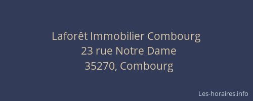 Laforêt Immobilier Combourg