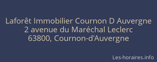 Laforêt Immobilier Cournon D Auvergne