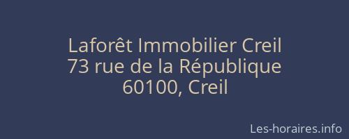 Laforêt Immobilier Creil