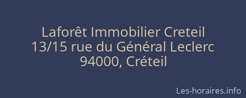Laforêt Immobilier Creteil