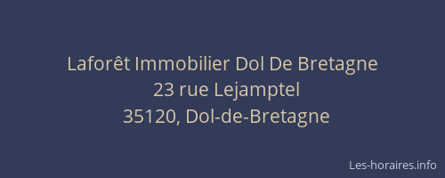 Laforêt Immobilier Dol De Bretagne
