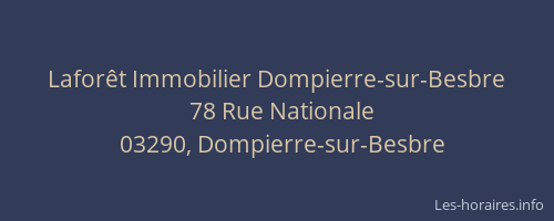 Laforêt Immobilier Dompierre-sur-Besbre