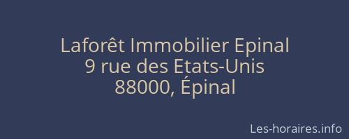 Laforêt Immobilier Epinal
