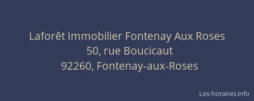 Laforêt Immobilier Fontenay Aux Roses