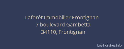 Laforêt Immobilier Frontignan