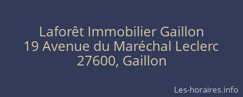 Laforêt Immobilier Gaillon