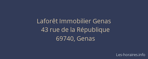Laforêt Immobilier Genas