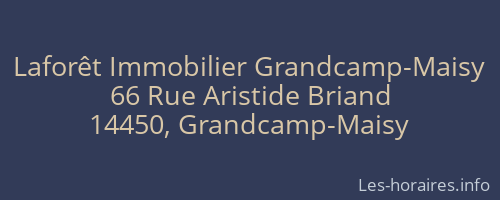 Laforêt Immobilier Grandcamp-Maisy