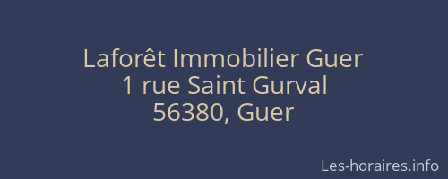 Laforêt Immobilier Guer