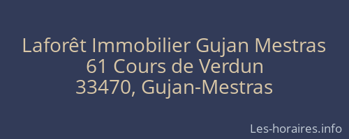 Laforêt Immobilier Gujan Mestras