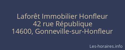 Laforêt Immobilier Honfleur