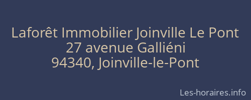 Laforêt Immobilier Joinville Le Pont