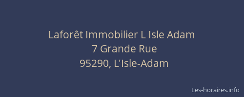 Laforêt Immobilier L Isle Adam