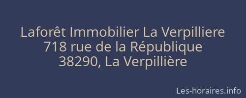 Laforêt Immobilier La Verpilliere