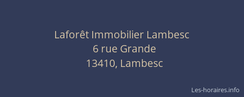 Laforêt Immobilier Lambesc