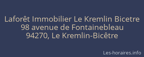 Laforêt Immobilier Le Kremlin Bicetre