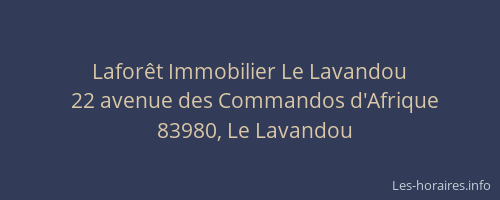 Laforêt Immobilier Le Lavandou