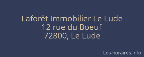 Laforêt Immobilier Le Lude