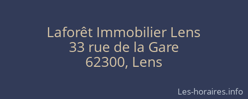 Laforêt Immobilier Lens