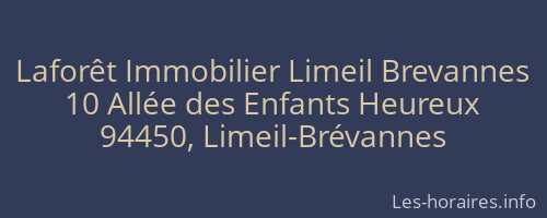 Laforêt Immobilier Limeil Brevannes