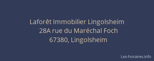Laforêt Immobilier Lingolsheim