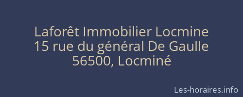 Laforêt Immobilier Locmine