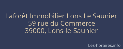 Laforêt Immobilier Lons Le Saunier