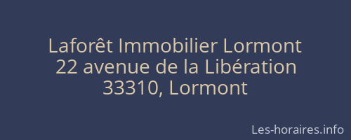 Laforêt Immobilier Lormont