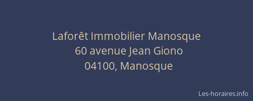 Laforêt Immobilier Manosque