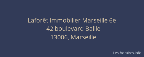 Laforêt Immobilier Marseille 6e