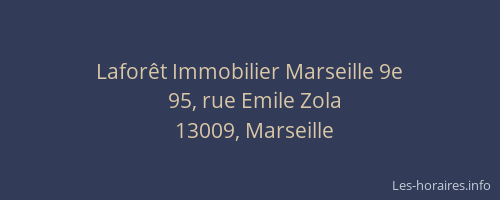 Laforêt Immobilier Marseille 9e