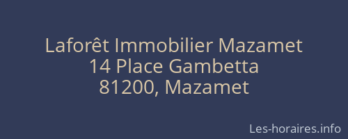 Laforêt Immobilier Mazamet