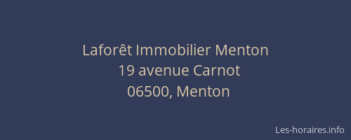 Laforêt Immobilier Menton
