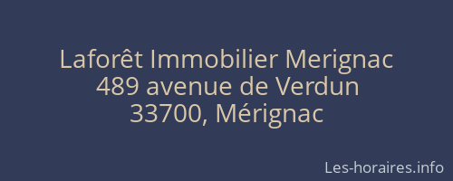 Laforêt Immobilier Merignac