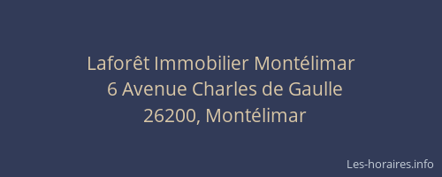 Laforêt Immobilier Montélimar