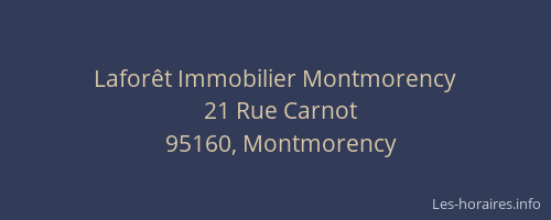 Laforêt Immobilier Montmorency