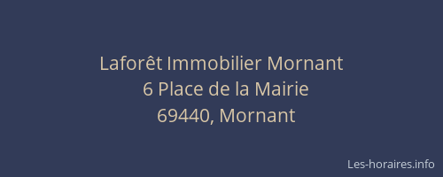 Laforêt Immobilier Mornant