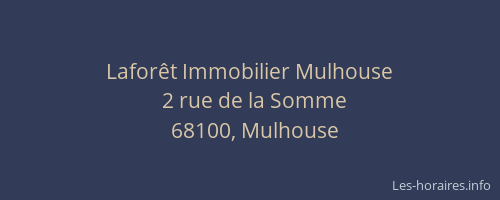 Laforêt Immobilier Mulhouse