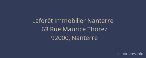Laforêt Immobilier Nanterre