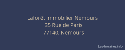 Laforêt Immobilier Nemours