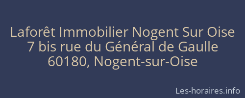 Laforêt Immobilier Nogent Sur Oise